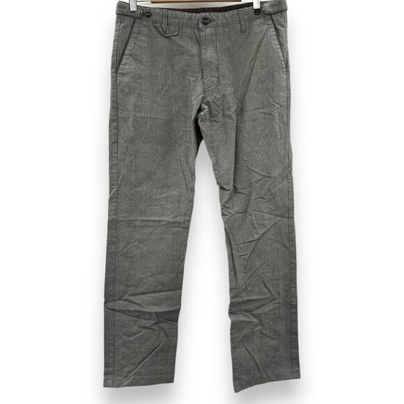 Zara Man Black & White "Gray" Houndstooth Mid Rise Straight Leg Dress Pants 32 - Picture 1 of 10